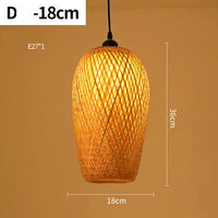 Rattan Hängelampe | Handgefertigt Langlebig Stilvoll Stimmungsvol Vielseitig-D- 18 cm-Luzern Mode