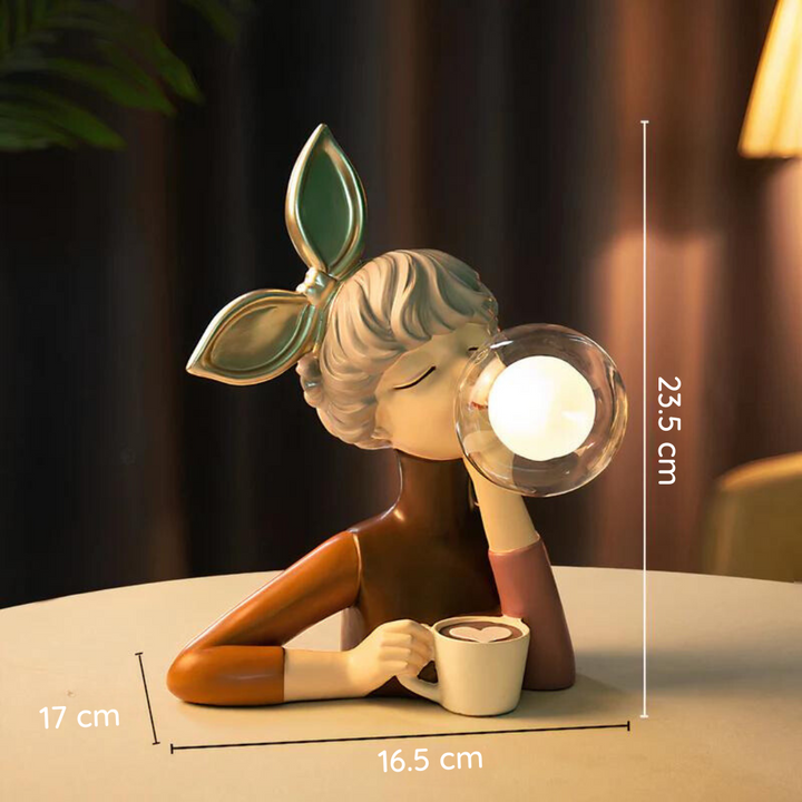 Handgefertigte Tischlampe | Kunstharz Stilvoll Einzigartig Vielseitig Atmosphärisch-Lily-Luzern Mode