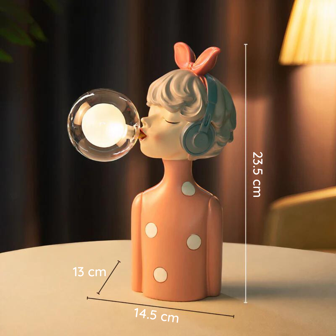 Handgefertigte Tischlampe | Kunstharz Stilvoll Einzigartig Vielseitig Atmosphärisch-Maisie-Luzern Mode