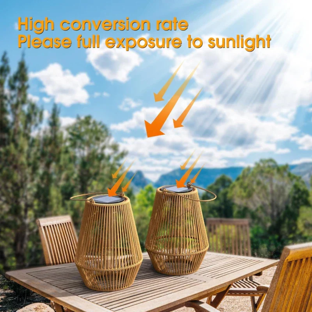 Solar-Gartenlampe | Einzigartig Handgefertigt Wasserfest Atmosphärisch Langlebig-Luzern Mode