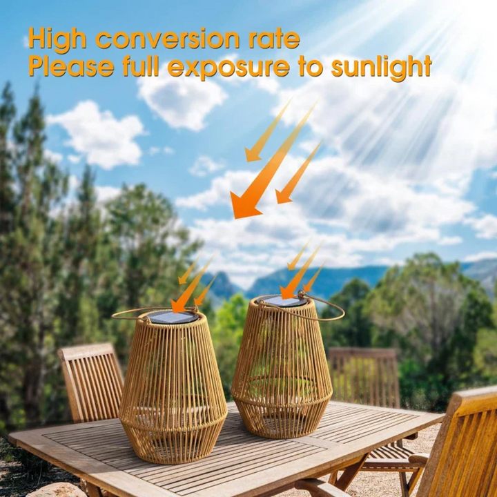 Solar-Gartenlampe | Einzigartig Handgefertigt Wasserfest Atmosphärisch Langlebig-Luzern Mode