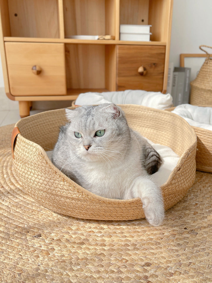 Katzenbett | Handgefertigt | Bequem | Waschbarer Bezug | Stilvoll-Luzern Mode
