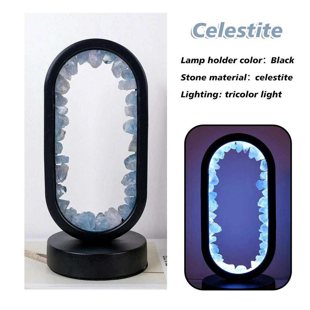 Amethystlampe | Handgemacht | Beruhigend | Stehend | Kompakt | E14-Luzern Mode
