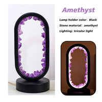 Amethystlampe | Handgemacht | Beruhigend | Stehend | Kompakt | E14-Luzern Mode