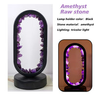 Amethystlampe | Handgemacht | Beruhigend | Stehend | Kompakt | E14-Luzern Mode