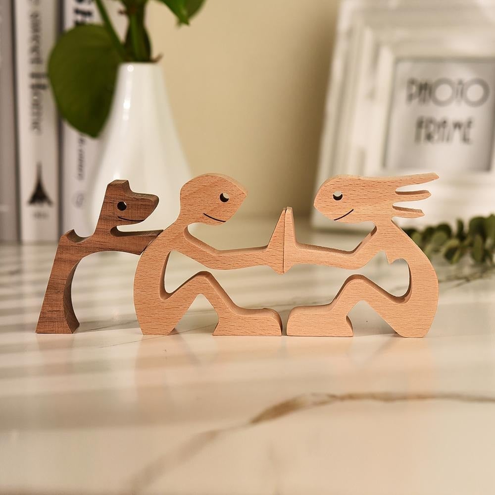 Hundefigur | Holz | Handgemacht | Symbolisch | Nachhaltig | Dekoration-Familie-Luzern Mode