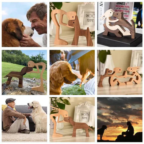 Hundefigur | Holz | Handgemacht | Symbolisch | Nachhaltig | Dekoration-Luzern Mode