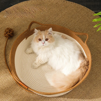 Katzenbett | Handgewebtes Seil, Langlebig, Komfortabel, Gemütlich, Baumwolle-Luzern Mode