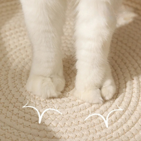 Katzenbett | Handgewebtes Seil, Langlebig, Komfortabel, Gemütlich, Baumwolle-Luzern Mode