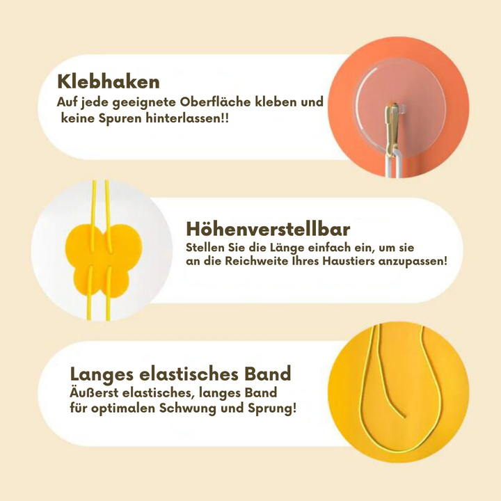 Katzenspielzeug | Hängend, Interaktiv, Langlebig, Herausfordernd, Süß-Luzern Mode