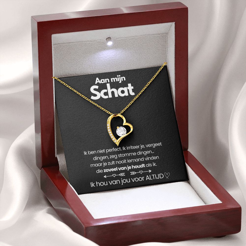 -18 Karat Gelbgold-Luxus (Mahagoni + LED-Spot)-Luzern Mode