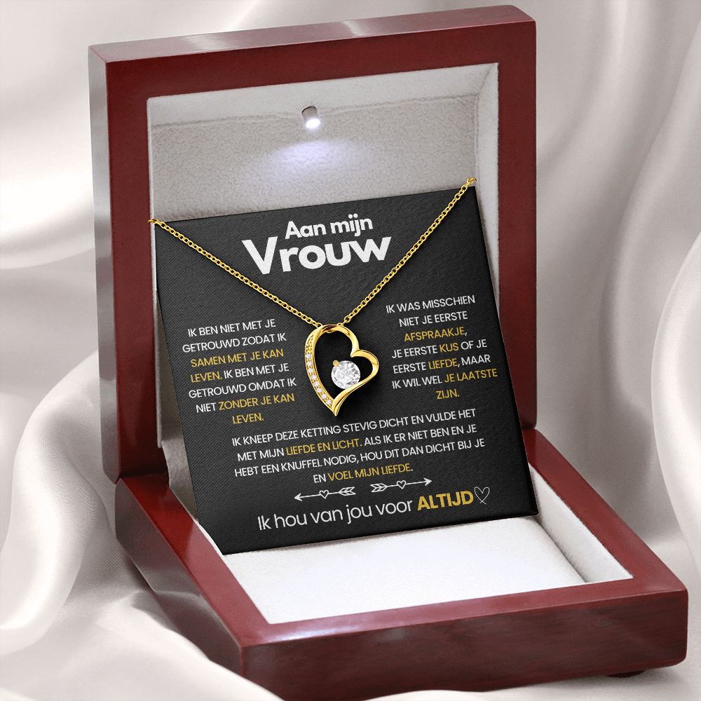 -18 Karat Gelbgold-Luxus (Mahagoni + LED-Spot)-Luzern Mode