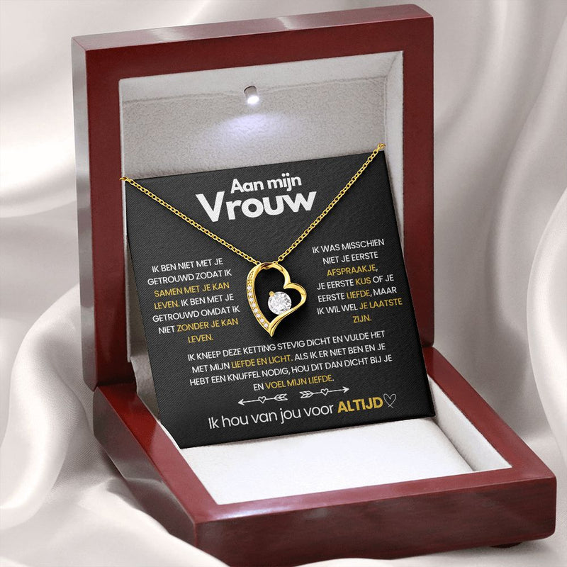 -18 Karat Gelbgold-Luxus (Mahagoni + LED-Spot)-Luzern Mode