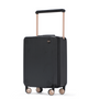 Hardschalen-Koffer | Set | Handgepäck | Reisekoffer | 4 Doppelrollen-Schwarz-Handgepäck 37L-Luzern Mode