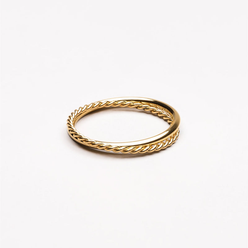 Damenring | 2-teilige Set | Harmonie | Gold | Silber | Stilvoll-6-Gold-Luzern Mode