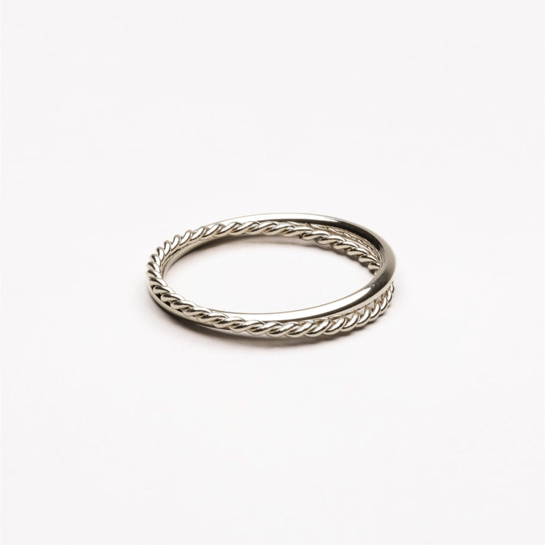 Damenring | 2-teilige Set | Harmonie | Gold | Silber | Stilvoll-6-Silber-Luzern Mode