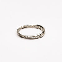 Damenring | 2-teilige Set | Harmonie | Gold | Silber | Stilvoll-6-Silber-Luzern Mode