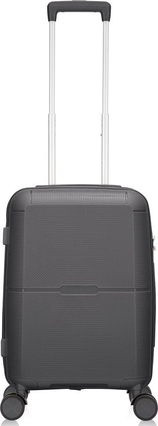 Handgepäckkoffer | Hartschale | TSA-Zahlenschloss | Robust | Leicht-Grau-Luzern Mode