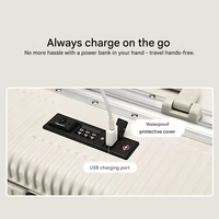 Handgepäckkoffer | Aluminium | TSA-Schloss | Integrierte USB-ports-Luzern Mode