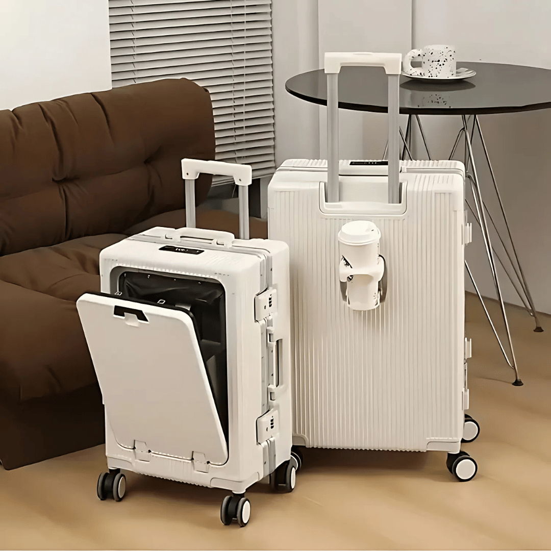 Handgepäckkoffer | Aluminium | TSA-Schloss | Integrierte USB-ports-Luzern Mode