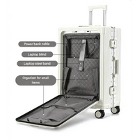 Handgepäckkoffer | Aluminium | TSA-Schloss | Integrierte USB-ports-Luzern Mode