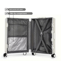 Handgepäckkoffer | Aluminium | TSA-Schloss | Integrierte USB-ports-Luzern Mode