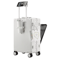 Handgepäckkoffer | Aluminium | TSA-Schloss | Integrierte USB-ports-Luzern Mode