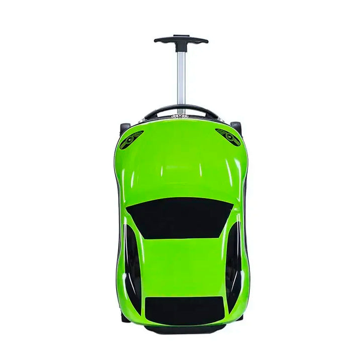 Kinderkoffer | Auto-Design | 3D | 4 Spinnerrollen | Hartschale-Grün-Luzern Mode
