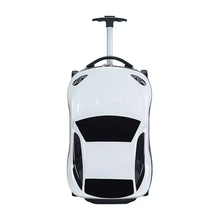 Kinderkoffer | Auto-Design | 3D | 4 Spinnerrollen | Hartschale-Weiß-Luzern Mode