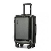 Hartschalen-Koffer | 3 Größen | TSA-Zahlenschloss | 4 Spinnerrollen-Grau-S (40 L)-Luzern Mode