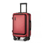 Hartschalen-Koffer | 3 Größen | TSA-Zahlenschloss | 4 Spinnerrollen-Rot-S (40 L)-Luzern Mode