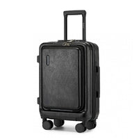 Hartschalen-Koffer | 3 Größen | TSA-Zahlenschloss | 4 Spinnerrollen-Schwarz-S (40 L)-Luzern Mode