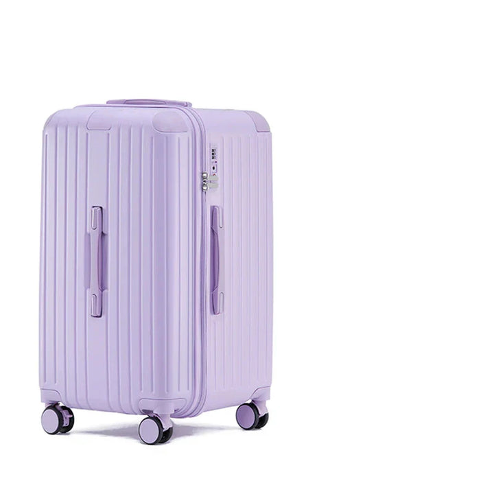 Hartschalen-Koffer | Erweiterbar | Anti-RFID | TSA-Schloss | 4 Rollen-Lila-M (70 L)-Luzern Mode