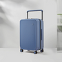 Hartschalen-Koffer | Breitem Griff | TSA-Zahlenschloss | Spinnerrollen-Blau-M (65 L)-Luzern Mode