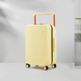 Hartschalen-Koffer | Breitem Griff | TSA-Zahlenschloss | Spinnerrollen-Gelb-S (37 L)-Luzern Mode