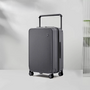 Hartschalen-Koffer | Breitem Griff | TSA-Zahlenschloss | Spinnerrollen-Grau-M (65 L)-Luzern Mode
