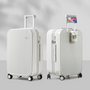 Hartschalen-Reisekoffer | Leicht | Robust | Integrierte Halter-Weiß-S (42 L)-Luzern Mode