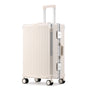 Hartschalenkoffer | Aluminiumrahmen | Spinner-Rollen | Zahlenschloss-S (48 L)-Weiß-Luzern Mode