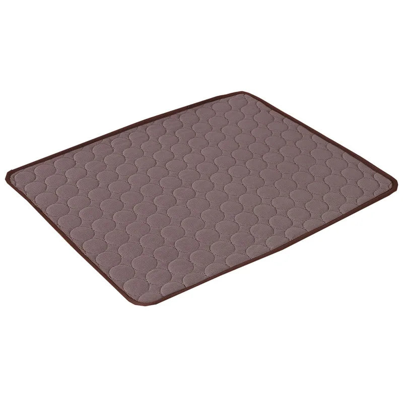 Haustier Kühlmatte | Vielseitig | Katze | Hund | Bequem | Kühlend | Nachhaltig-Braun-XS 40x30cm-Luzern Mode