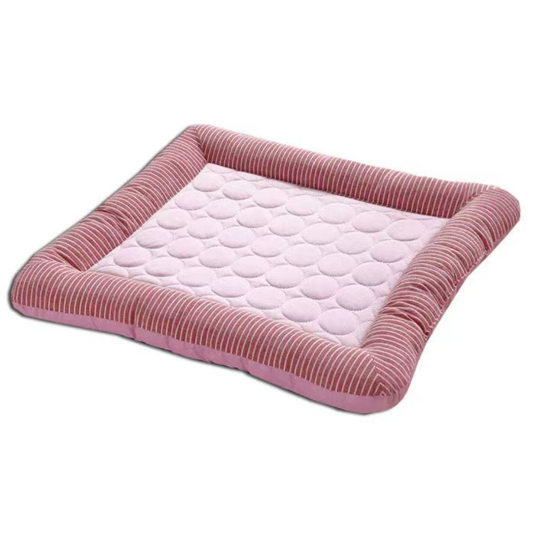 Haustier Kühlmatte | Vielseitig | Kühlend | Komfortabel | Hypoallergen-S (45x35cm)-Rosa-Luzern Mode