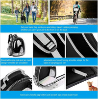 Haustier Rucksack | Bequem Transparent Atmungsaktiv Ergonomisch Langlebig-Luzern Mode