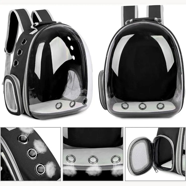 Haustier Rucksack | Bequem Transparent Atmungsaktiv Ergonomisch Langlebig-Luzern Mode