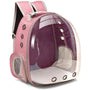 Haustier Rucksack | Bequem Transparent Atmungsaktiv Ergonomisch Langlebig-Rosa-Luzern Mode