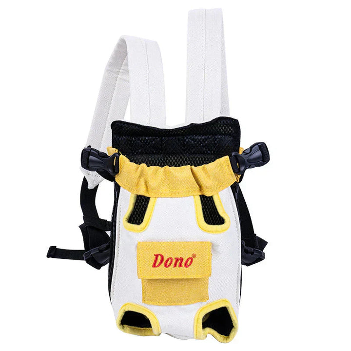 Haustier Tragetuch | Baumwolle Atmungsaktiv Komfortabel Ergonomisch Mesh-M (2.5kg - 3.5kg)-Gelb und Weiß-Luzern Mode
