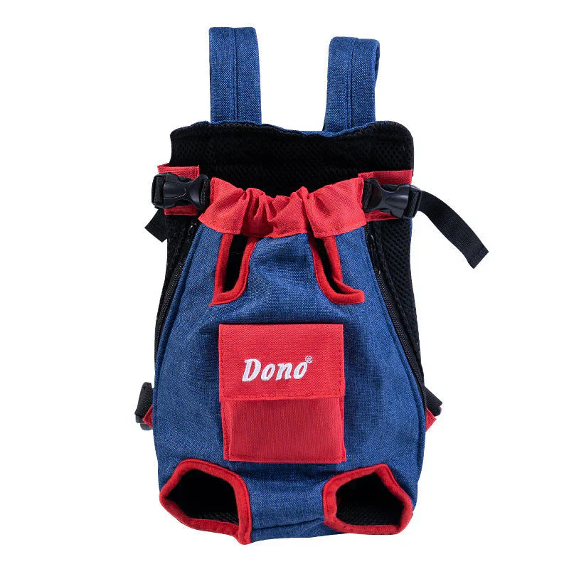 Haustier Tragetuch | Baumwolle Atmungsaktiv Komfortabel Ergonomisch Mesh-M (2.5kg - 3.5kg)-Rot und Blau-Luzern Mode