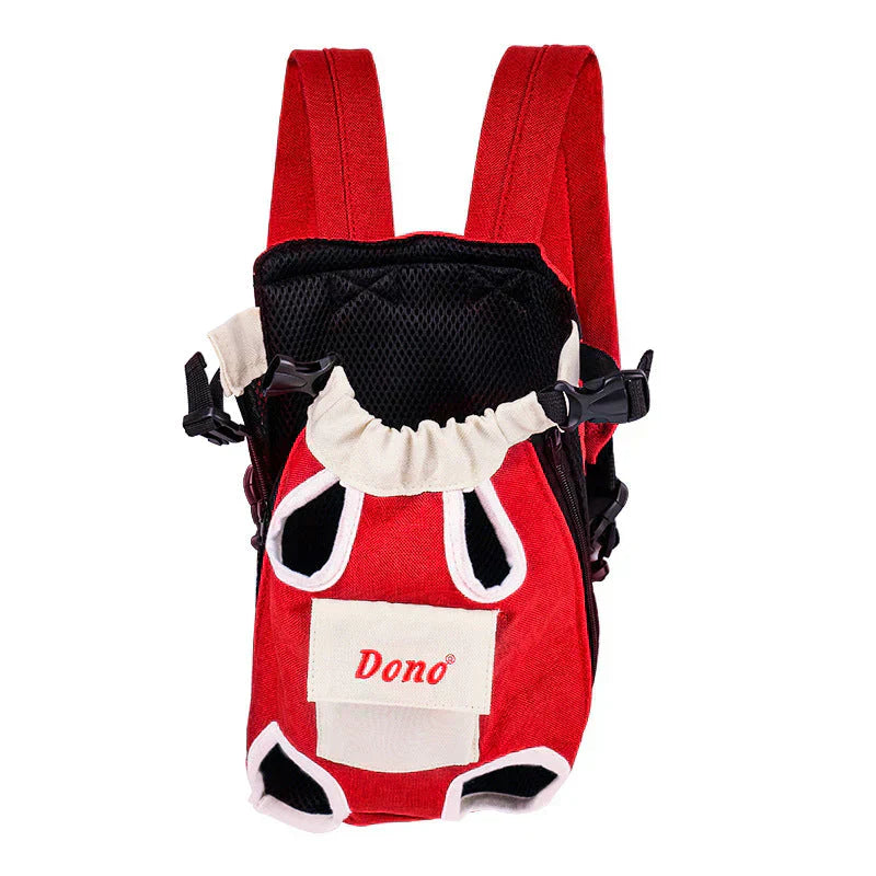Haustier Tragetuch | Baumwolle Atmungsaktiv Komfortabel Ergonomisch Mesh-M (2.5kg - 3.5kg)-Rot und Weiß-Luzern Mode