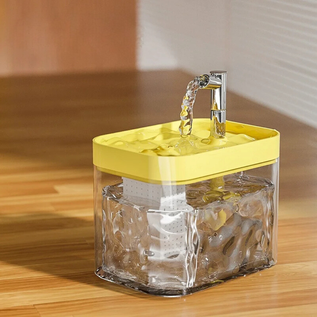 Haustier Trinkschale | Fontäne Frisch Hydratation Pflege Vielseitig-Gelb-Luzern Mode