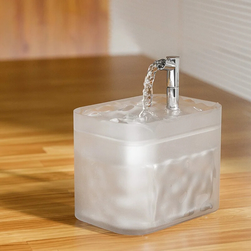 Haustier Trinkschale | Fontäne Frisch Hydratation Pflege Vielseitig-Silber-Luzern Mode