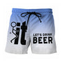 Herren Badeshorts | Hawaii | Elastischem Bund | Taschen | UV-Schutz-Blau-2XS-Luzern Mode