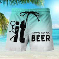 Herren Badeshorts | Hawaii | Elastischem Bund | Taschen | UV-Schutz-Luzern Mode